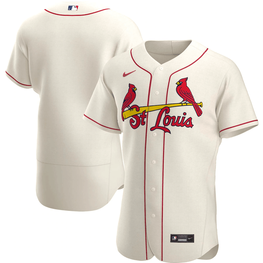 St. Louis Cardinals Alternate Cream Baseball Player Jersey