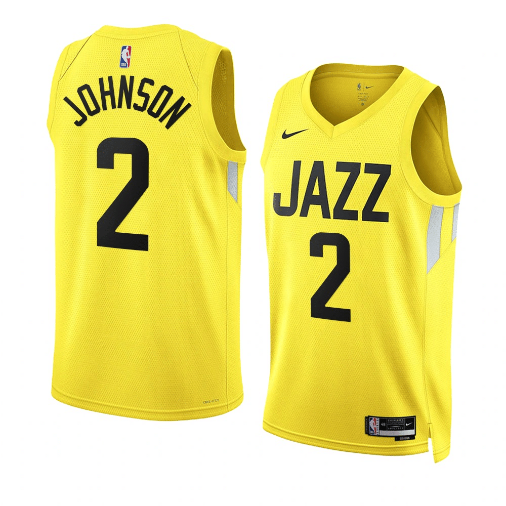 Stanley Johnson Utah Jazz 2022-23 Icon Edition Yellow Swingman Jersey
