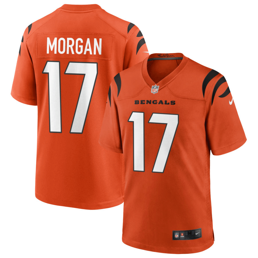 Stanley Morgan Cincinnati Bengals 2021 Orange Game Jersey
