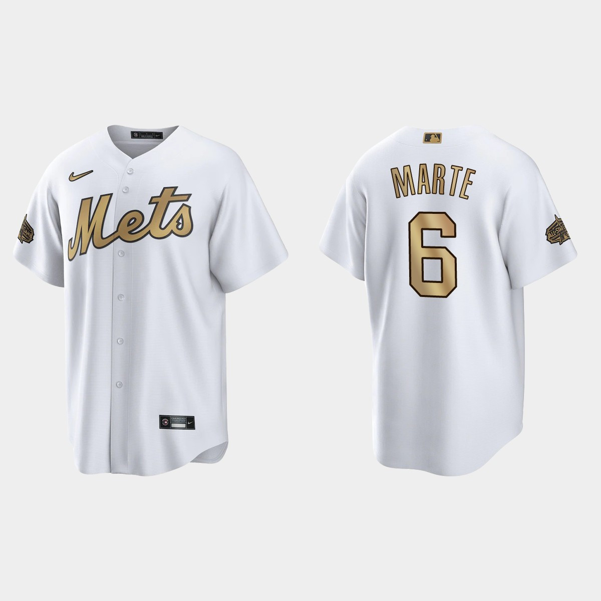 Starling Marte New York Mets 2022 All Star Game White Baseball Player Jersey