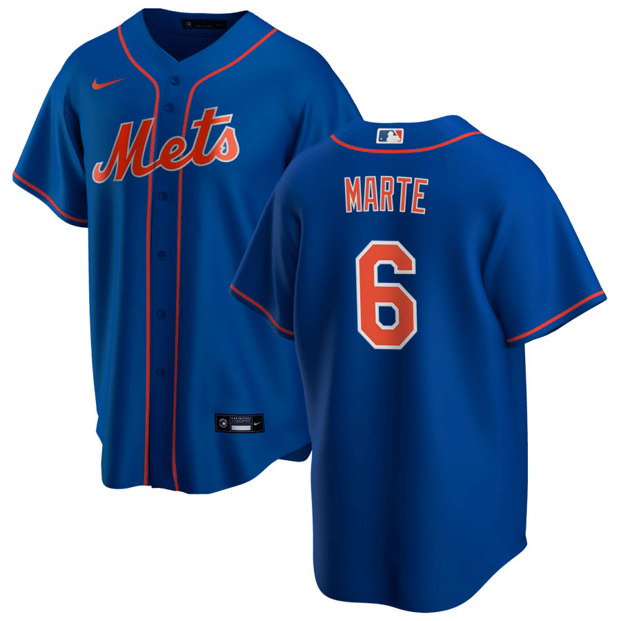 Starling Marte New York Mets Alternate Royal Baseball Player Jersey