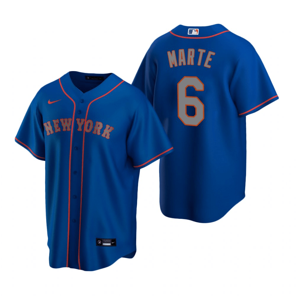 Starling Marte New York Mets Alternate Royal Baseball Player Jersey