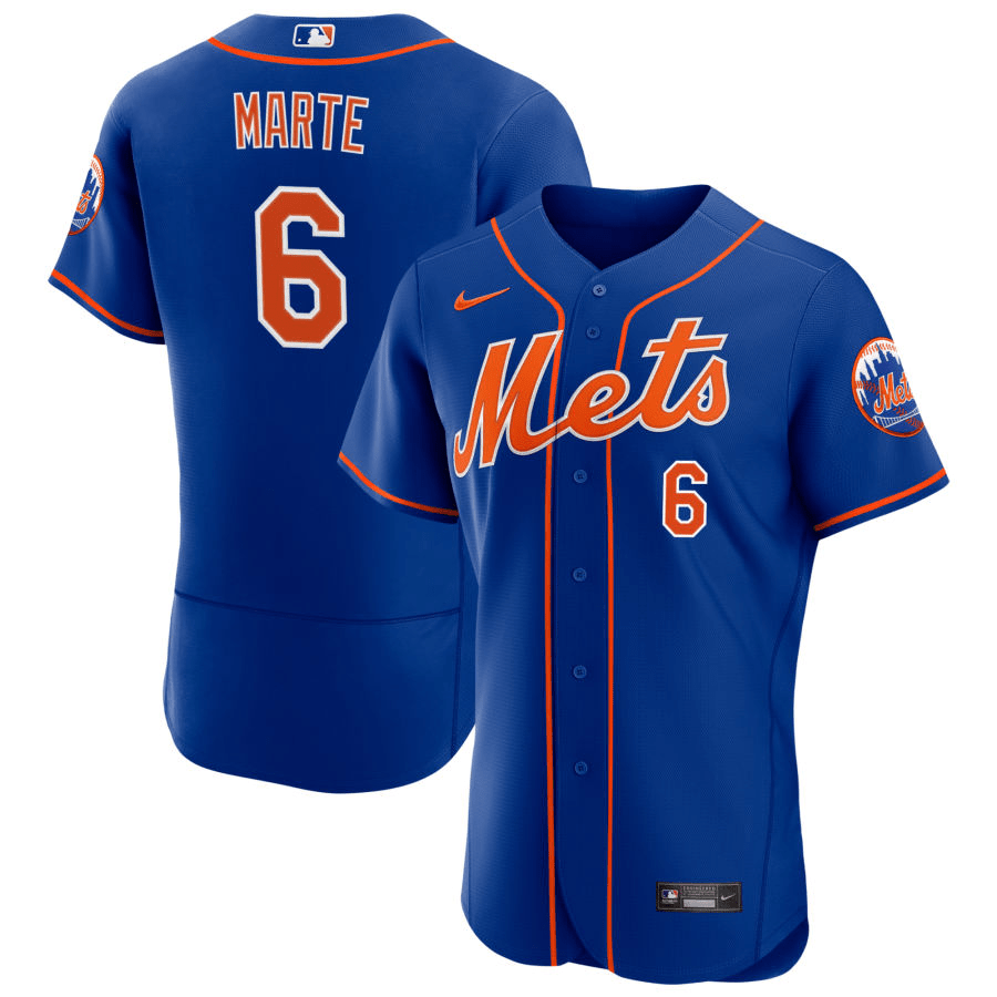 Starling Marte New York Mets Alternate Royal Baseball Player Jersey