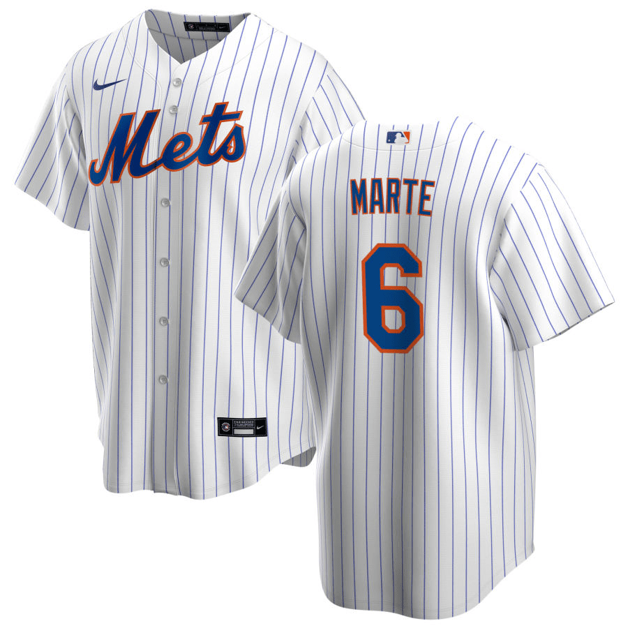 Starling Marte New York Mets Home White Baseball Player Jersey