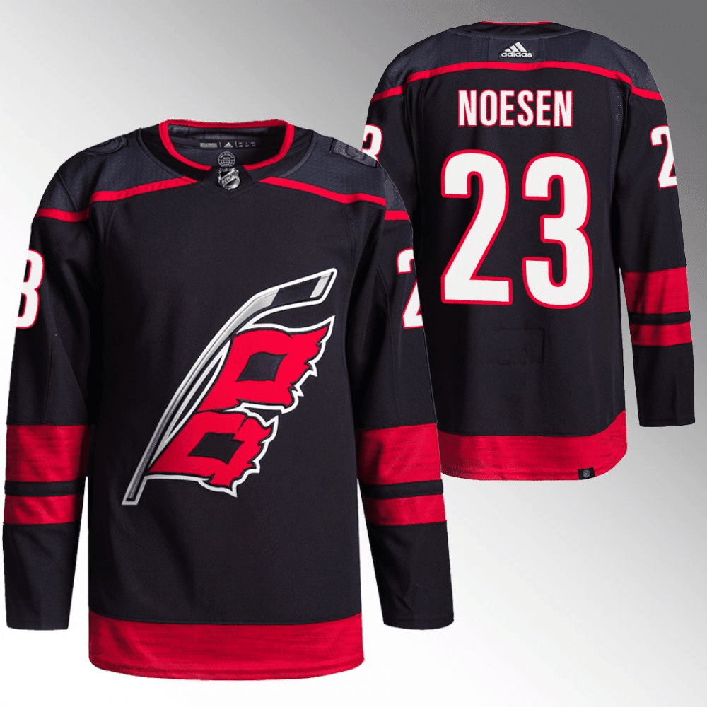 Stefan Noesen Carolina Hurricanes 2021-22 Alternate Black Player Swingman Jersey