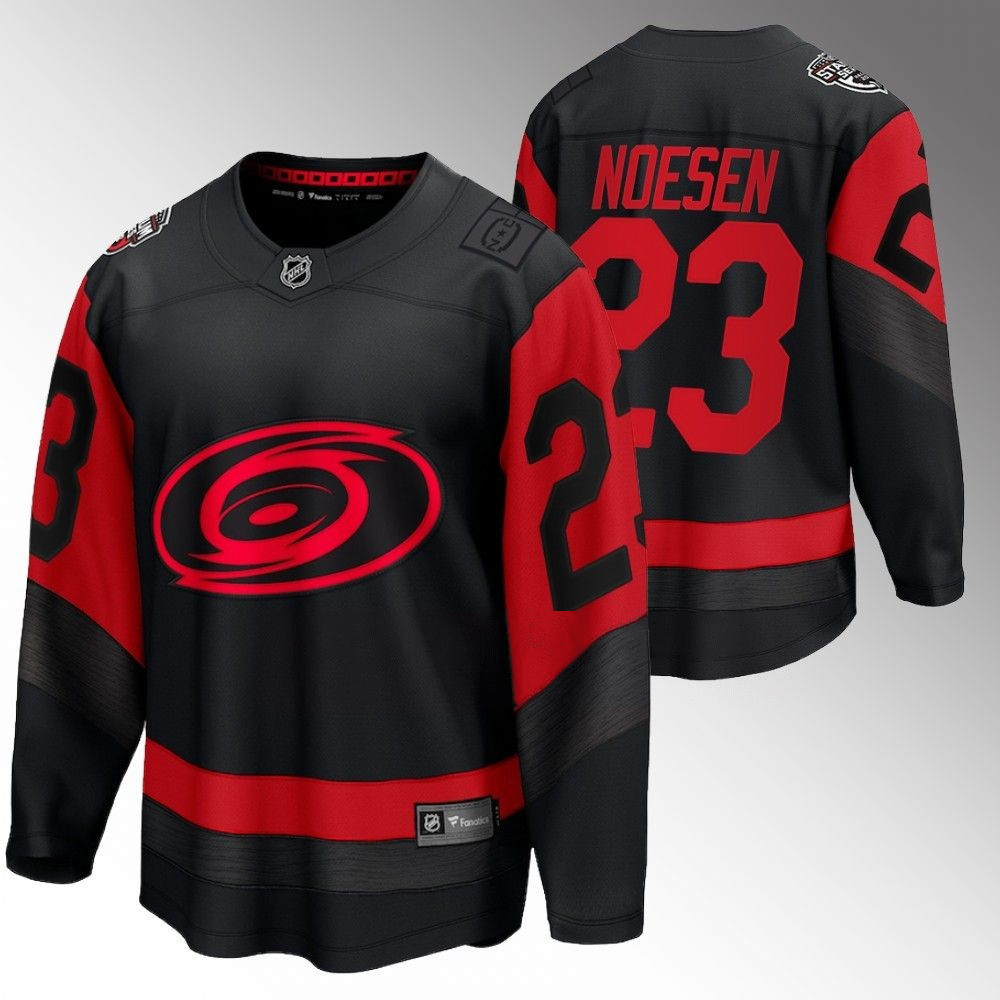 Stefan Noesen Carolina Hurricanes 2023 Stadium Series Black Player Swingman Jersey
