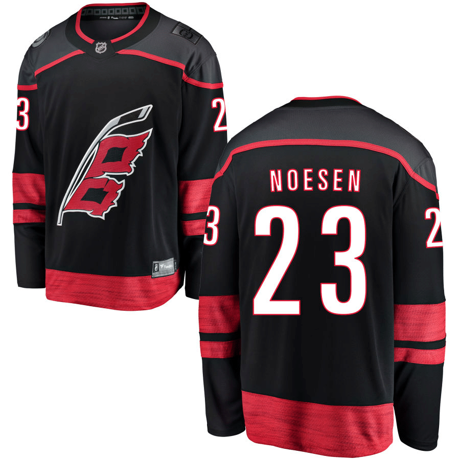 Stefan Noesen Carolina Hurricanes Alternate Black Player Swingman Jersey