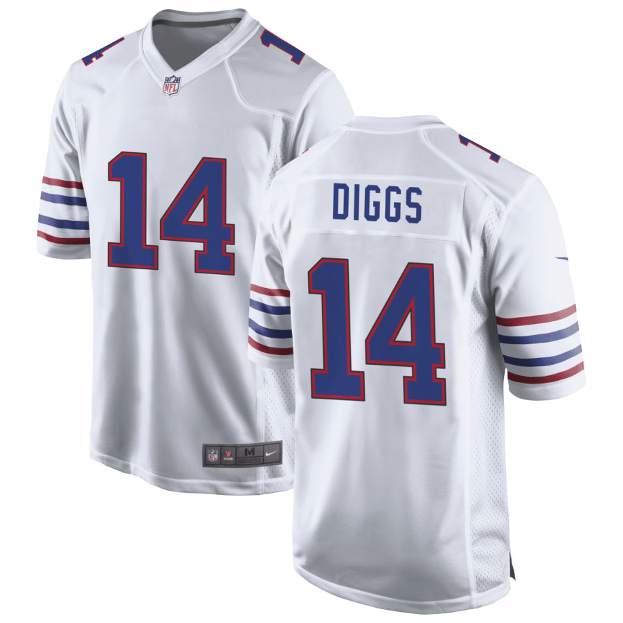 Stefon Diggs Buffalo Bills Alternate White Game Jersey