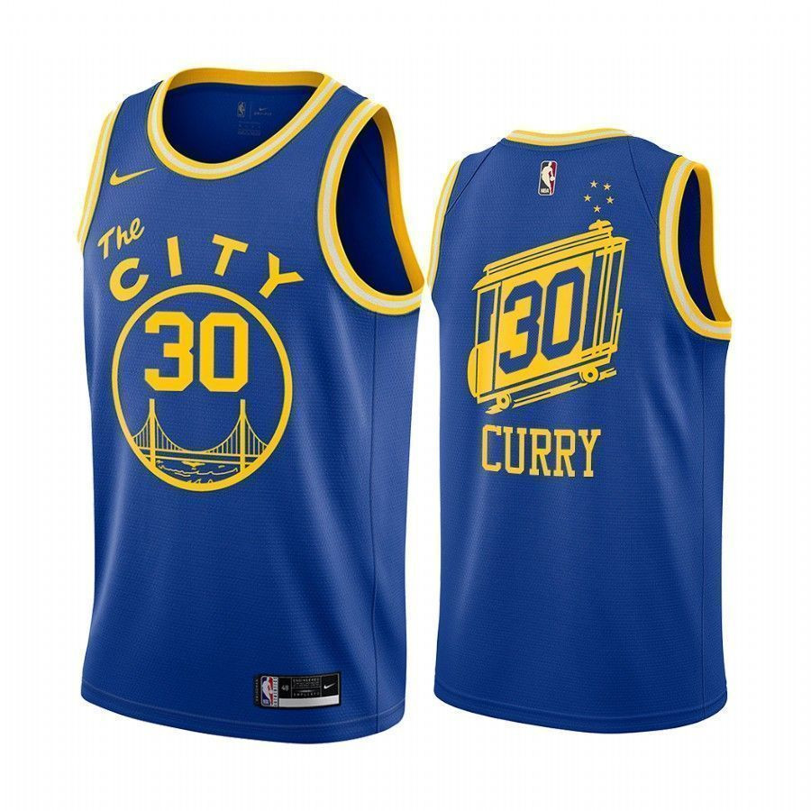 Stephen Curry Golden State Warriors 2020-21 Classic Royal Swingman Jersey