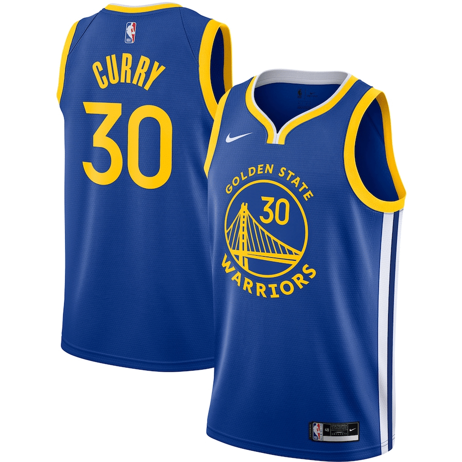 Stephen Curry Golden State Warriors 2020-21 Icon Edition Royal Swingman Jersey