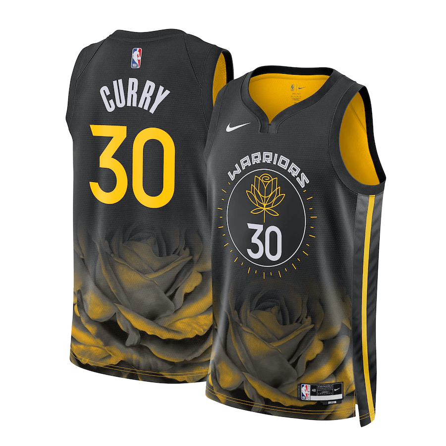 Stephen Curry Golden State Warriors 2022-23 City Edition Black Swingman Jersey