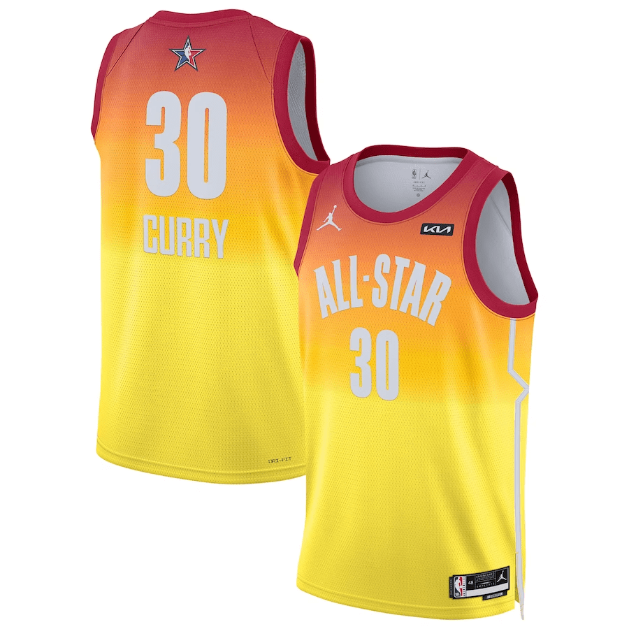 Stephen Curry Golden State Warriors 2023 All Star Orange Swingman Jersey