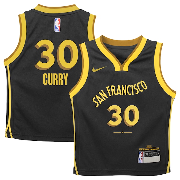 Stephen Curry Golden State Warriors Infant 2023/24 City Edition Swingman Black Jersey