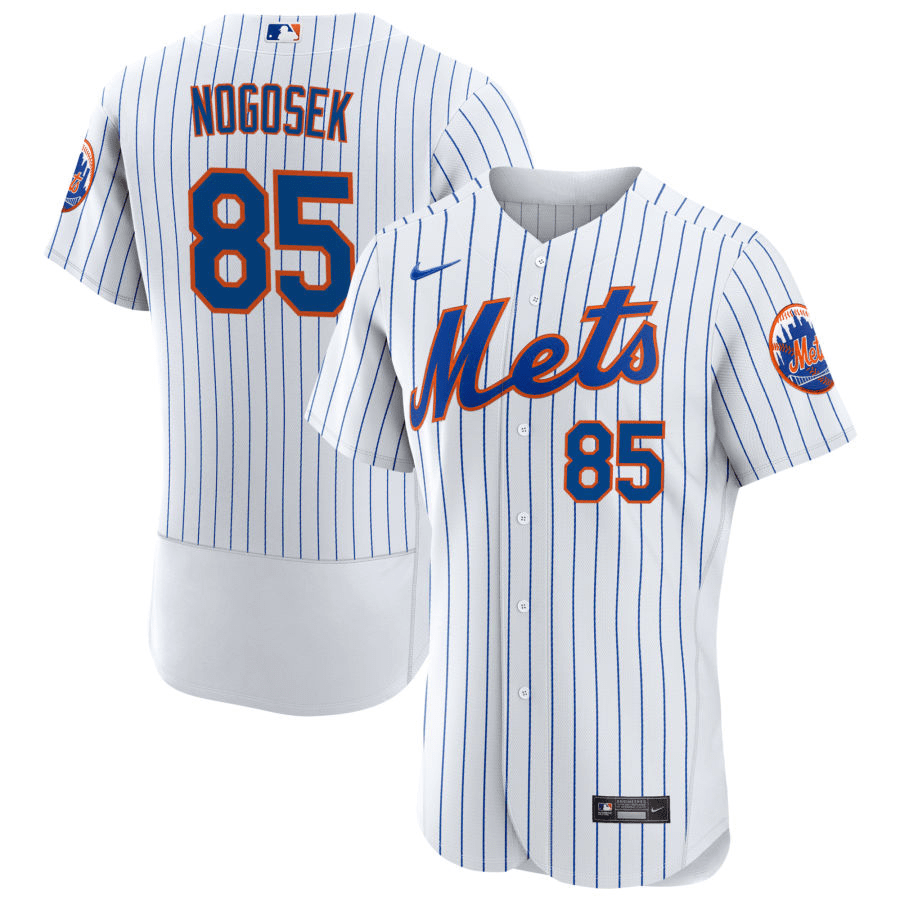 Stephen Nogosek New York Mets Home White Baseball Player Jersey