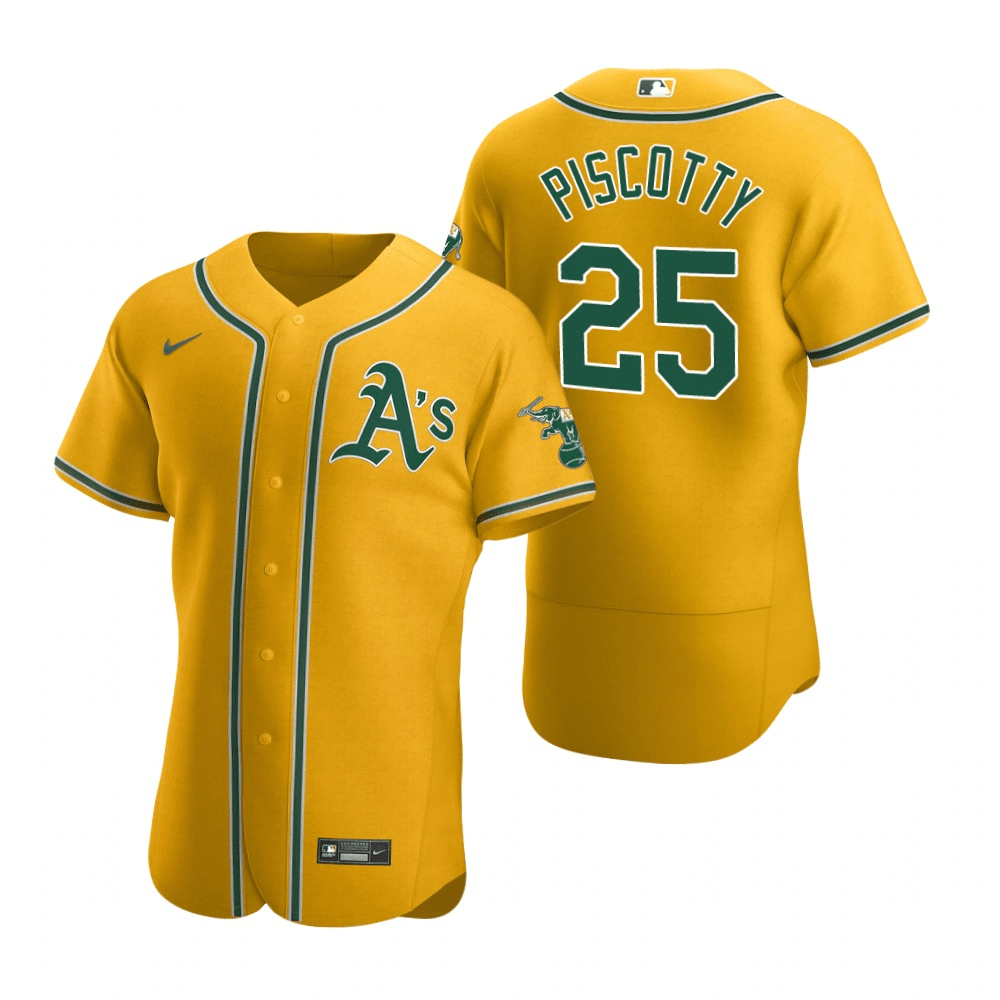 Stephen Piscotty Oakland Athletics Alternate Gold Baseball Player Jersey