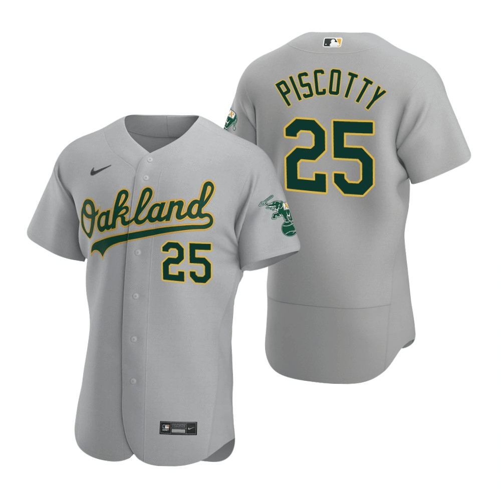 Stephen Piscotty Oakland Athletics Road Gray Baseball Player Jersey