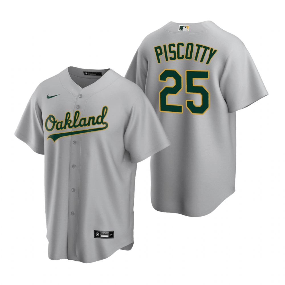 Stephen Piscotty Oakland Athletics Road Gray Baseball Player Jersey