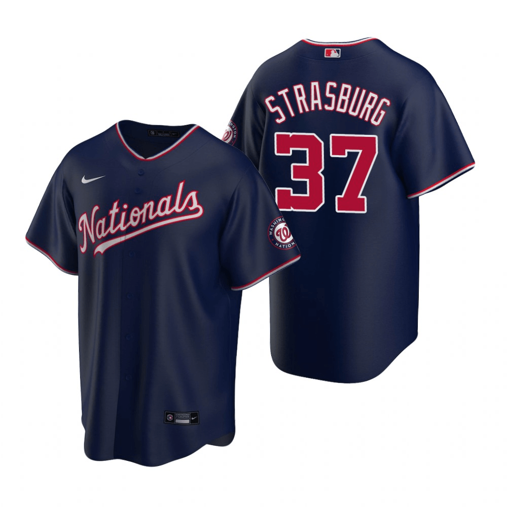 Stephen Strasburg Washington Nationals Alternate Navy Baseball Player Jersey
