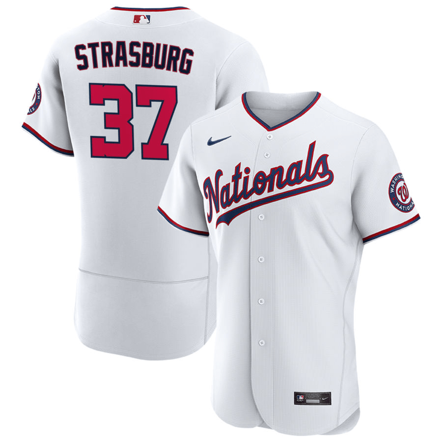 Stephen Strasburg Washington Nationals Home White Baseball Player Jersey