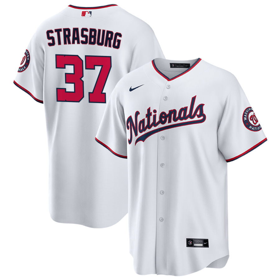 Stephen Strasburg Washington Nationals Home White Baseball Player Jersey
