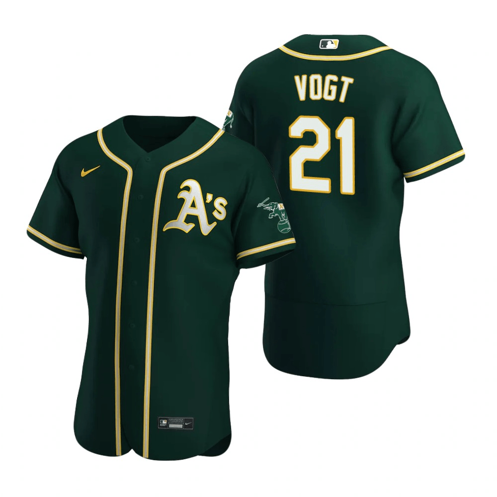 Stephen Vogt Oakland Athletics Alternate Green Baseball Player Jersey