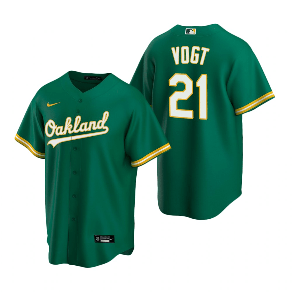 Stephen Vogt Oakland Athletics Alternate Green Baseball Player Jersey