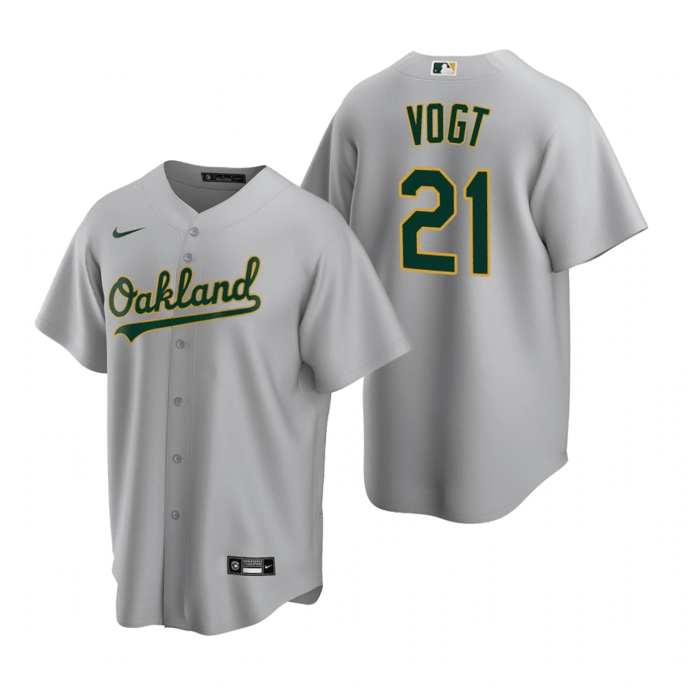 Stephen Vogt Oakland Athletics Road Gray Baseball Player Jersey