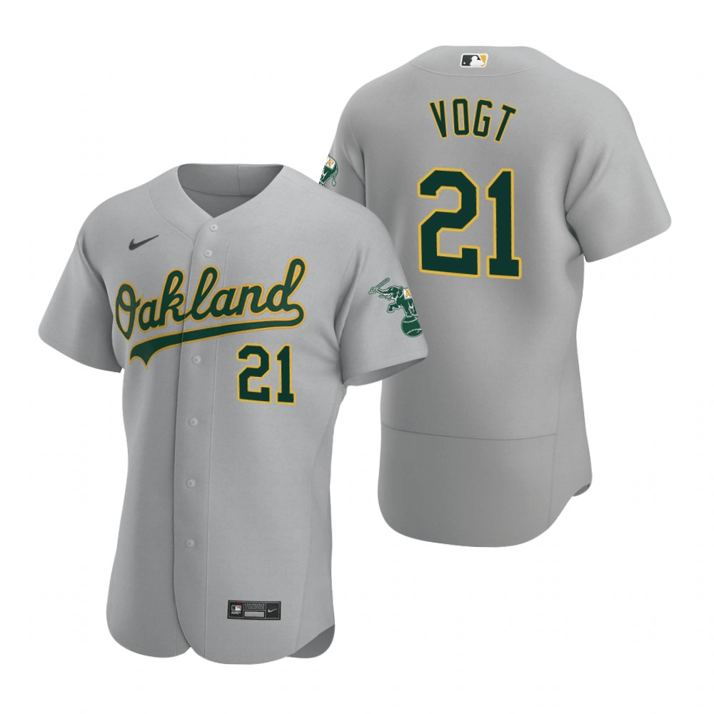 Stephen Vogt Oakland Athletics Road Gray Baseball Player Jersey