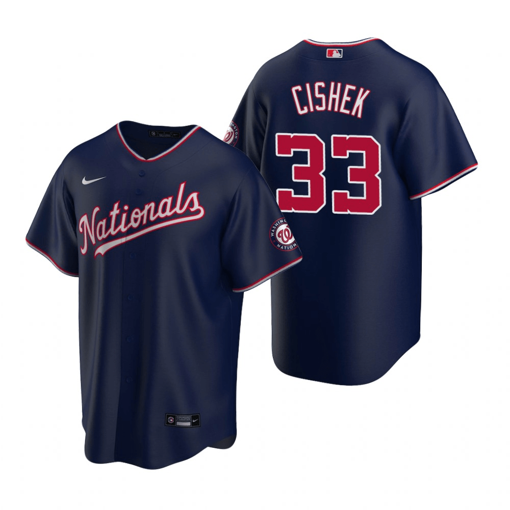 Steve Cishek Washington Nationals Alternate Navy Baseball Player Jersey