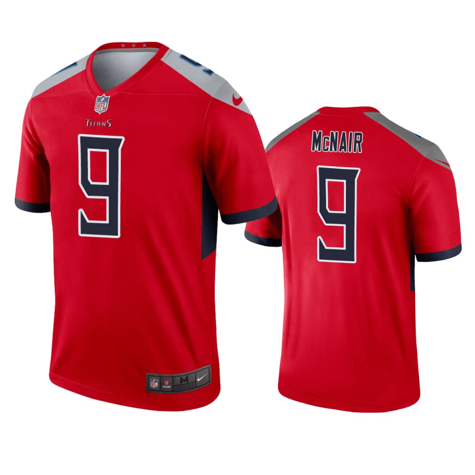 Steve McNair Tennessee Titans Inverted Legend Red Game Jersey