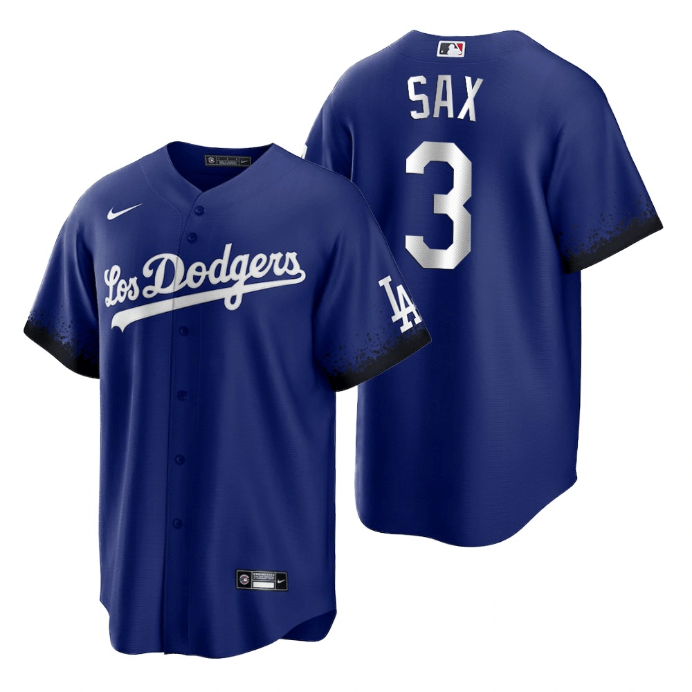Steve Sax Los Angeles Dodgers City Connect 2021 Baseball Player Jersey