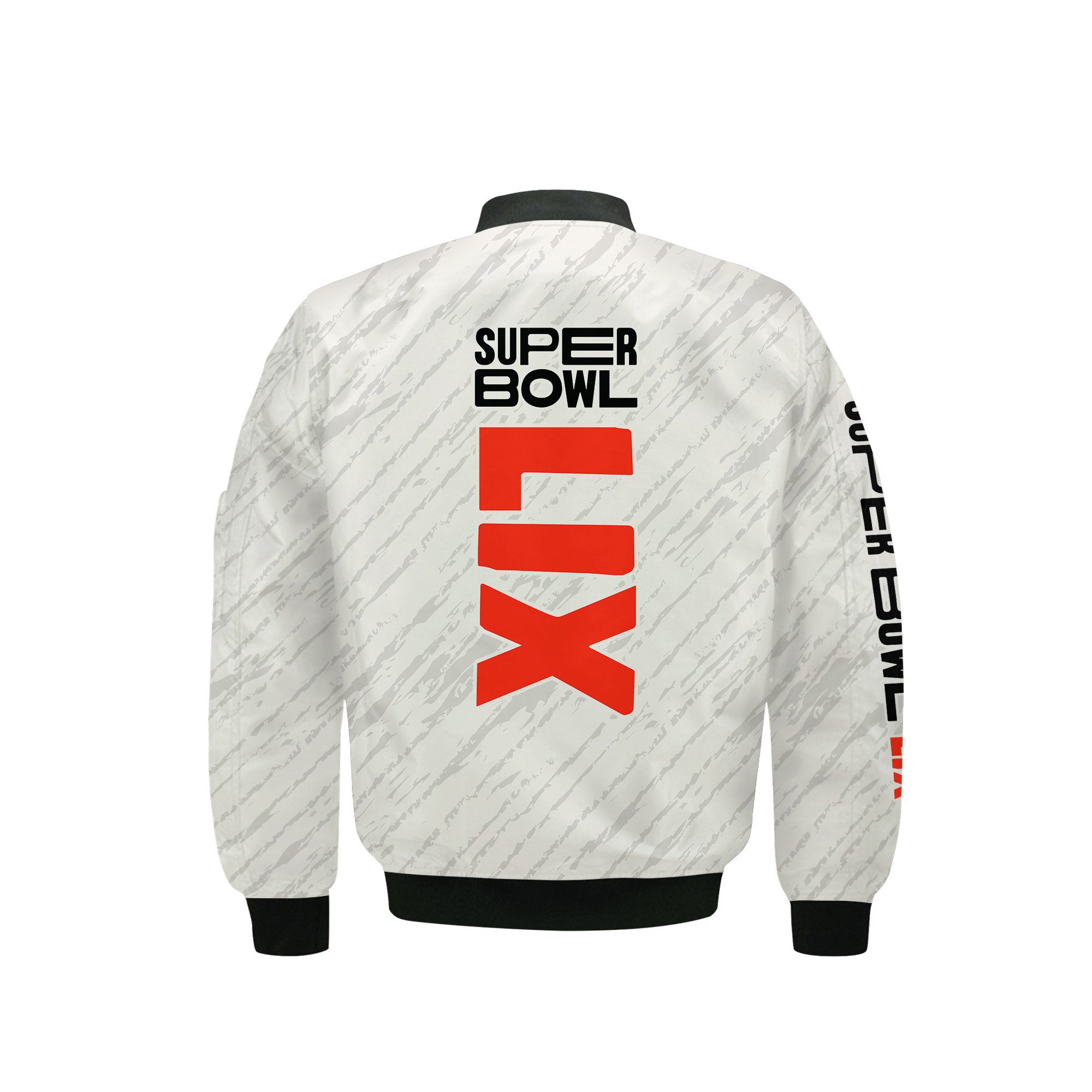 Super Bowl LIX Limited Design Bomber Jacket - Beige - V2