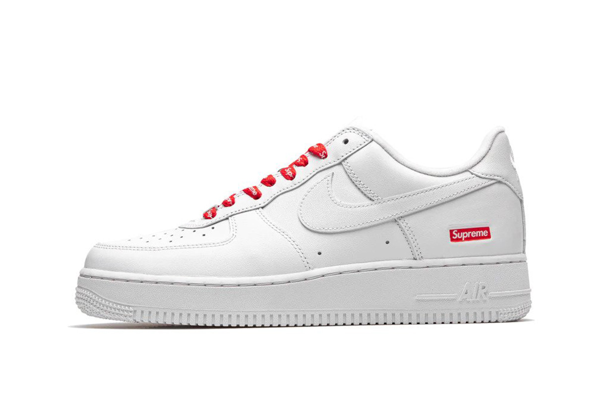 Supreme x Nike Air Force 1 Low 'Box Logo - White'