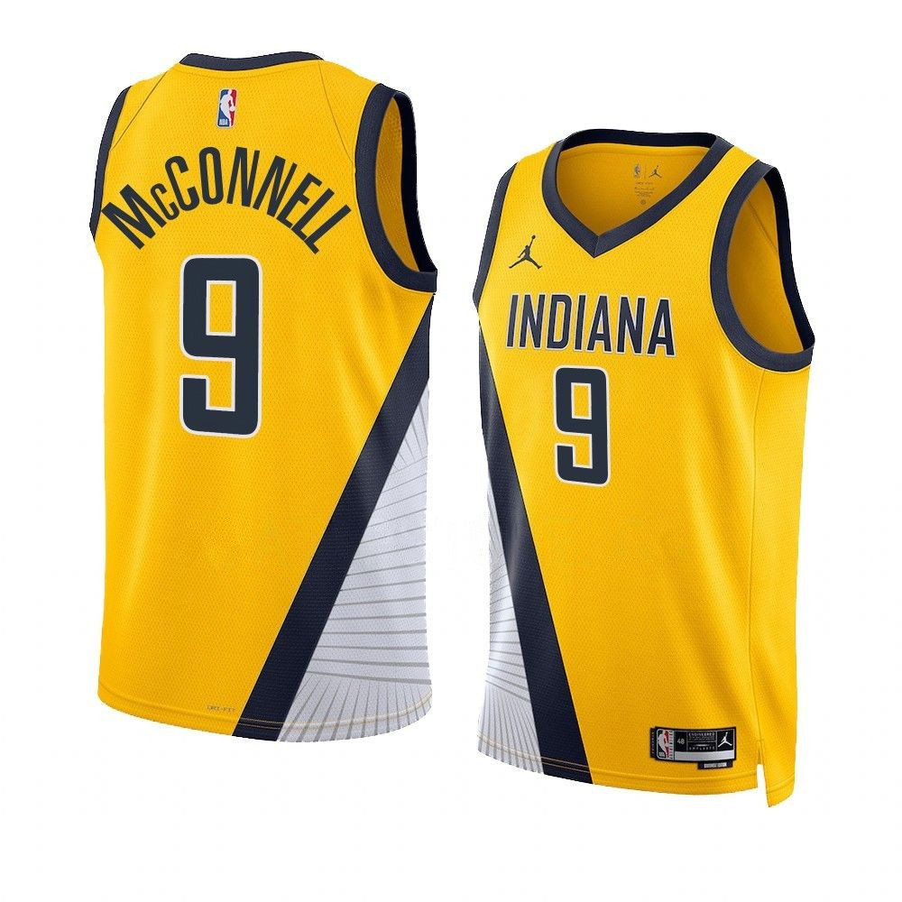 T.J. McConnell Indiana Pacers 2022-23 Statement Edition Gold Swingman Jersey