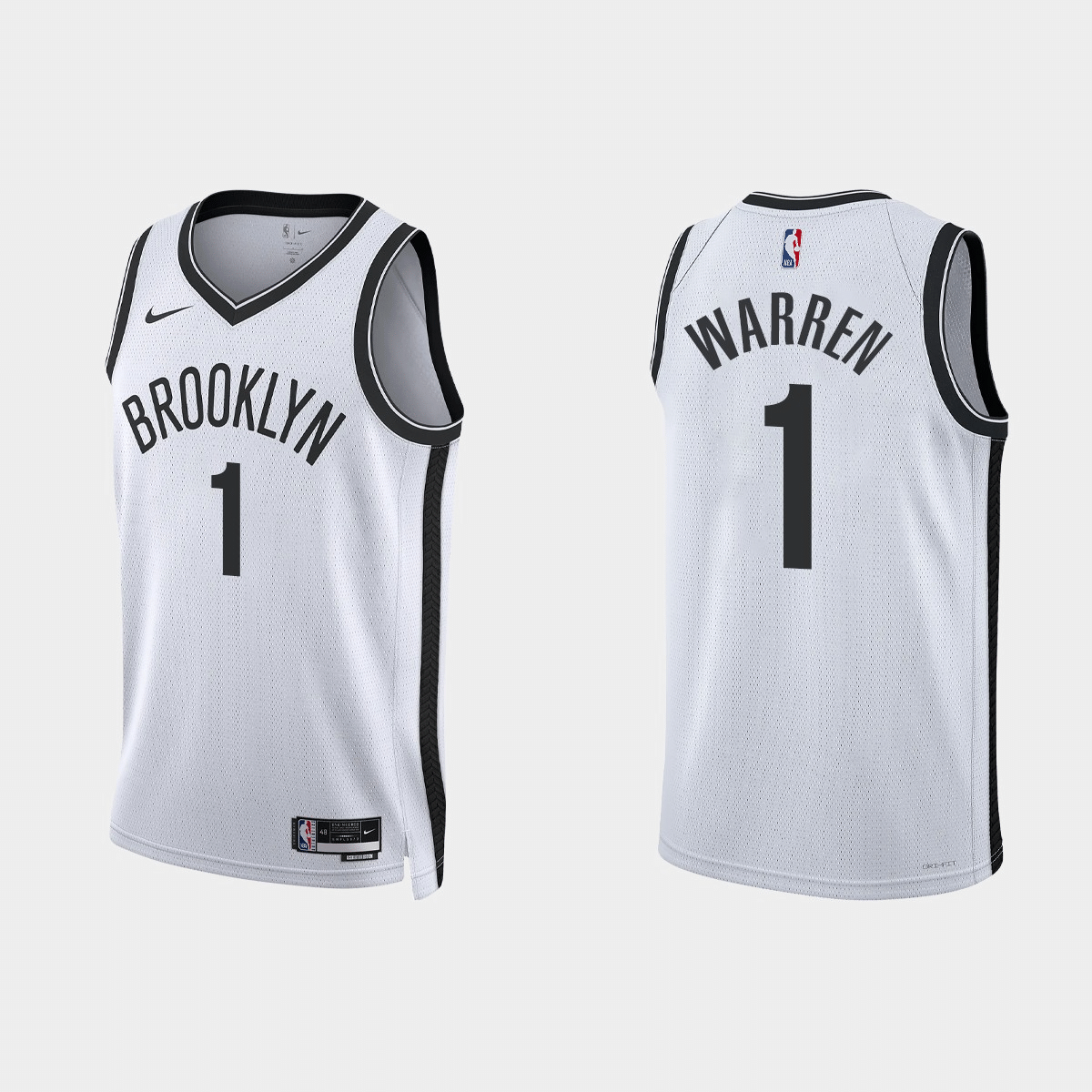 T.J. Warren Brooklyn Nets 2022-23 Association Edition White Swingman Jersey