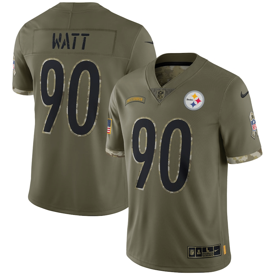 T.J. Watt Pittsburgh Steelers 2022 Salute To Service Limited Jersey