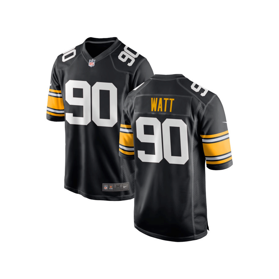 T.J. Watt Pittsburgh Steelers Alternate Black Game Jersey