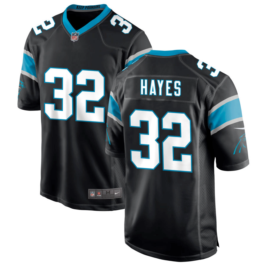Tae Hayes Carolina Panthers Black Game Jersey