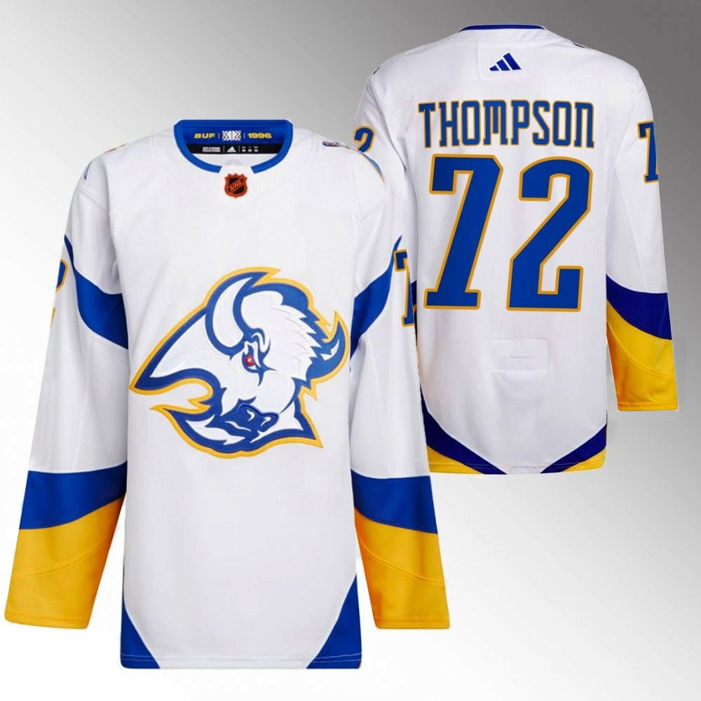 Tage Thompson Buffalo Sabres 2022 Reverse Retro White Player Swingman Jersey