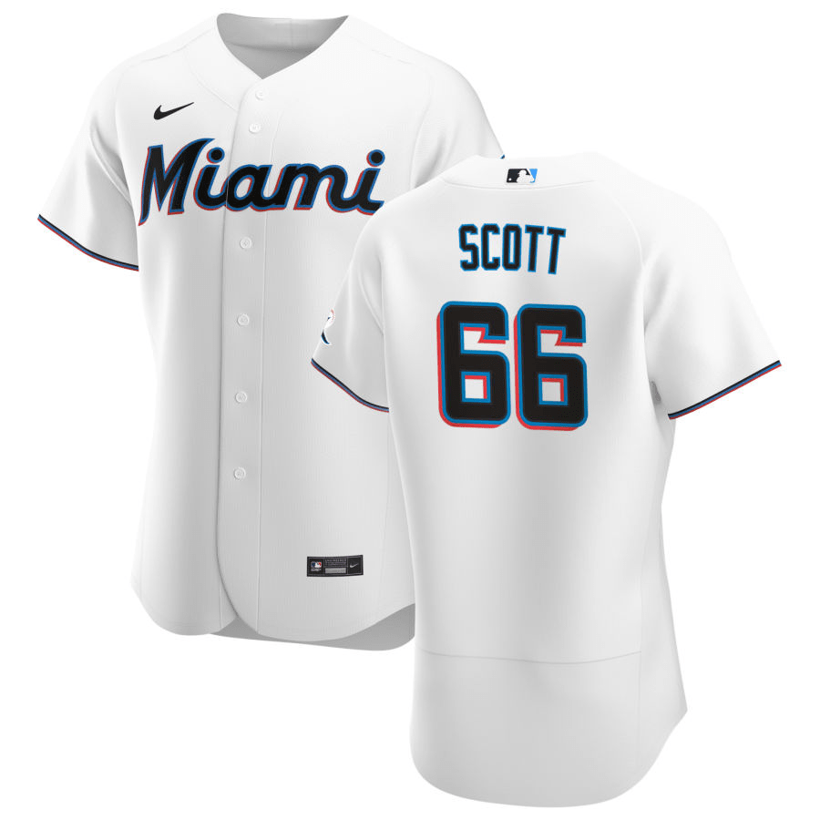 Tanner Scott Miami Marlins Home White Baseball Player Jersey