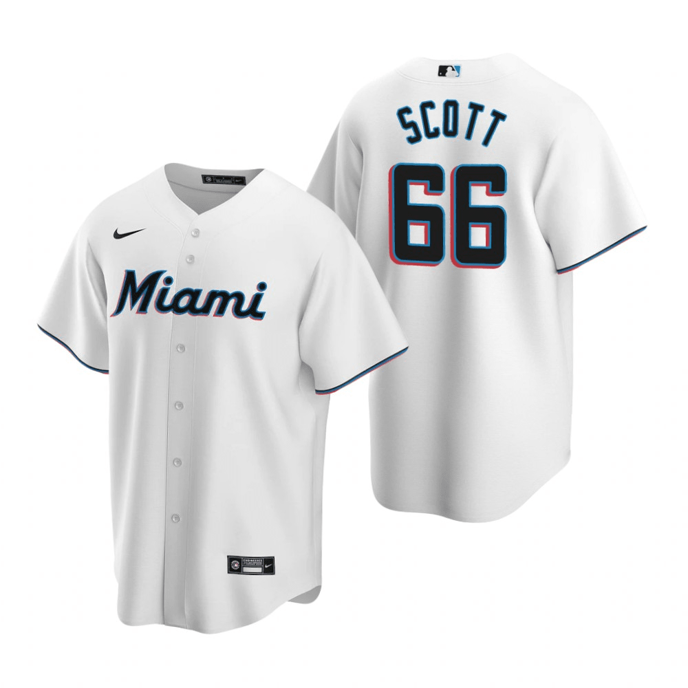 Tanner Scott Miami Marlins Home White Baseball Player Jersey
