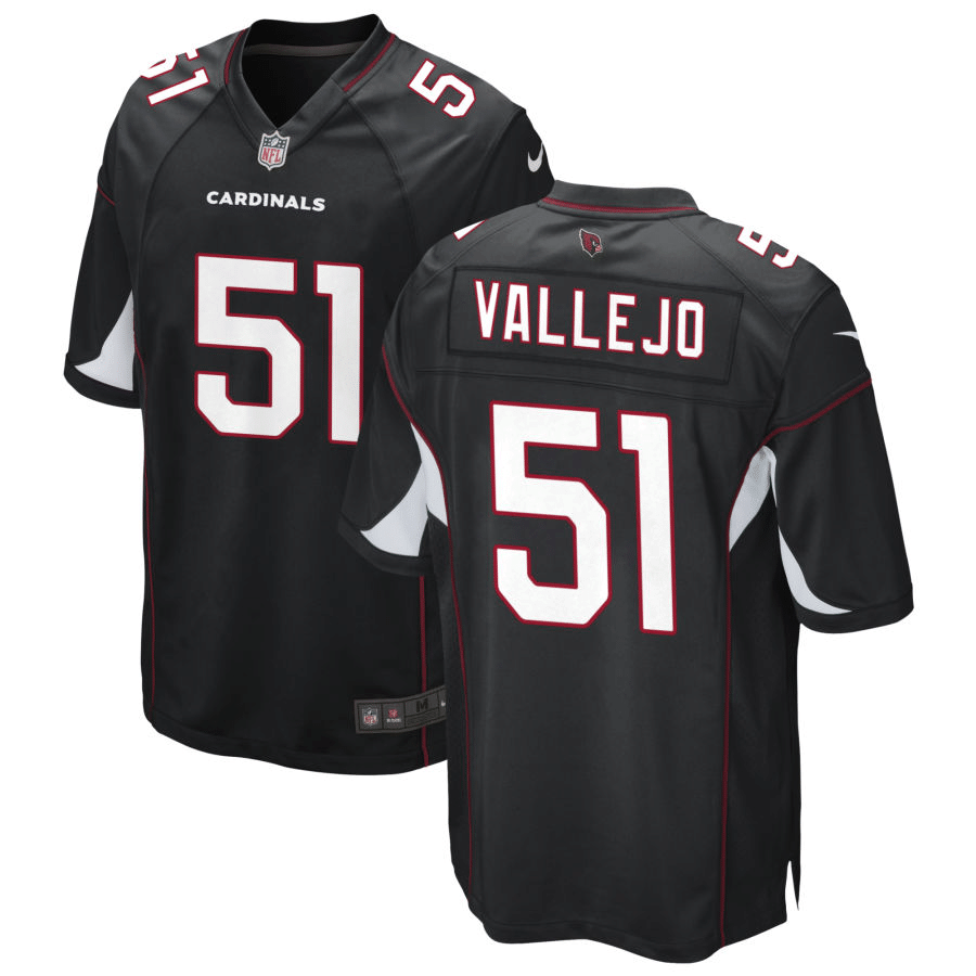 Tanner Vallejo Arizona Cardinals Alternate Black Game Jersey