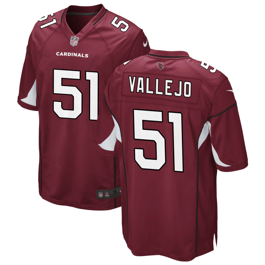 Tanner Vallejo Arizona Cardinals Cardinal Game Jersey