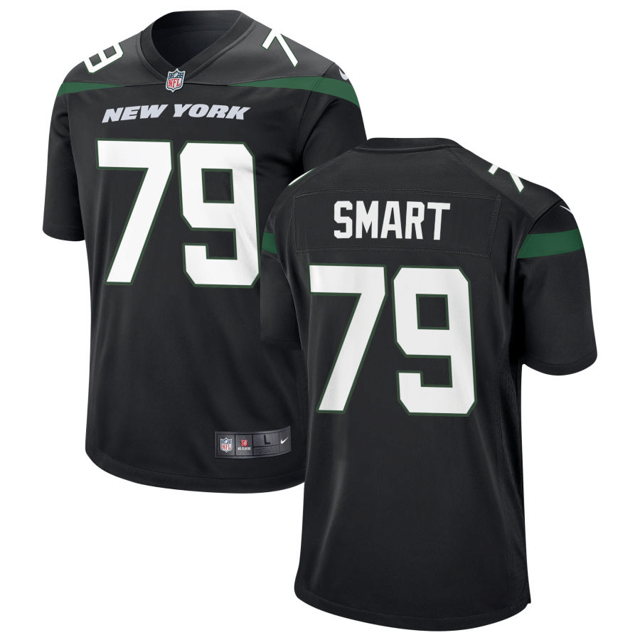 Tanzel Smart New York Jets Alternate Black Game Jersey
