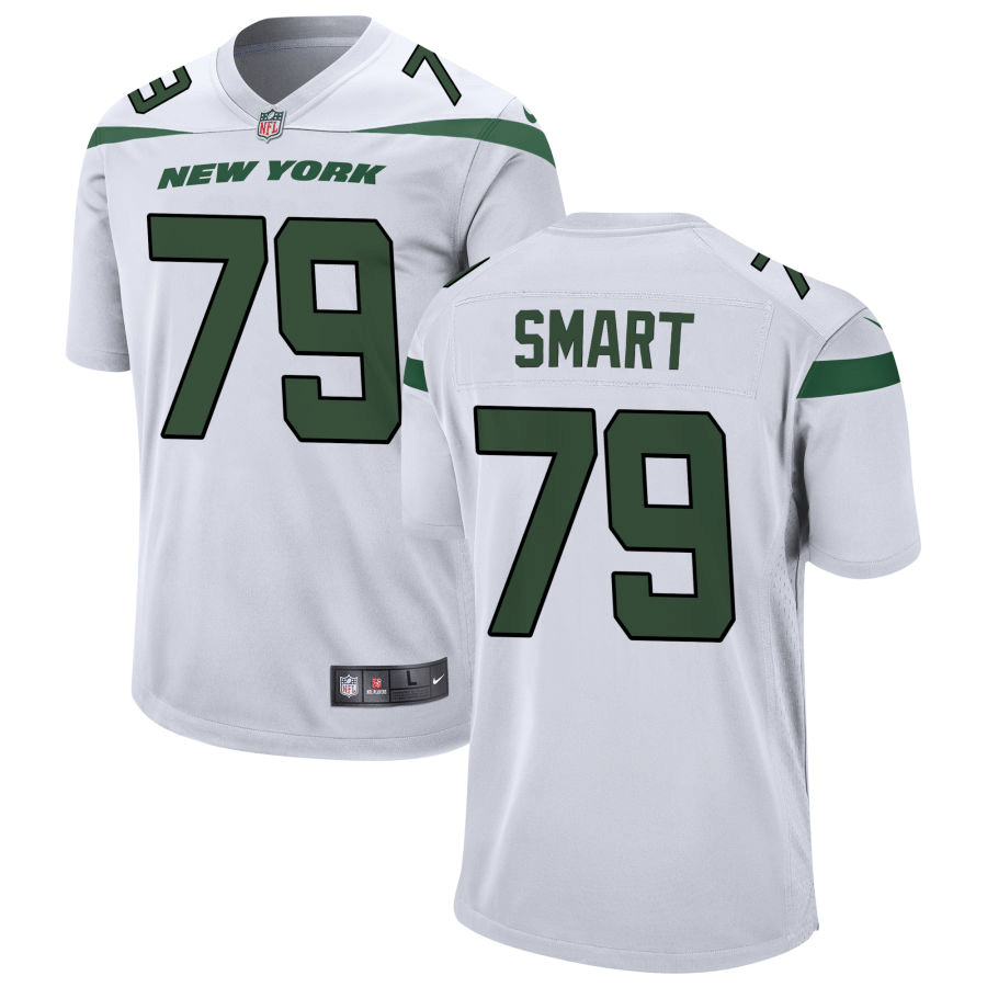 Tanzel Smart New York Jets White Game Jersey