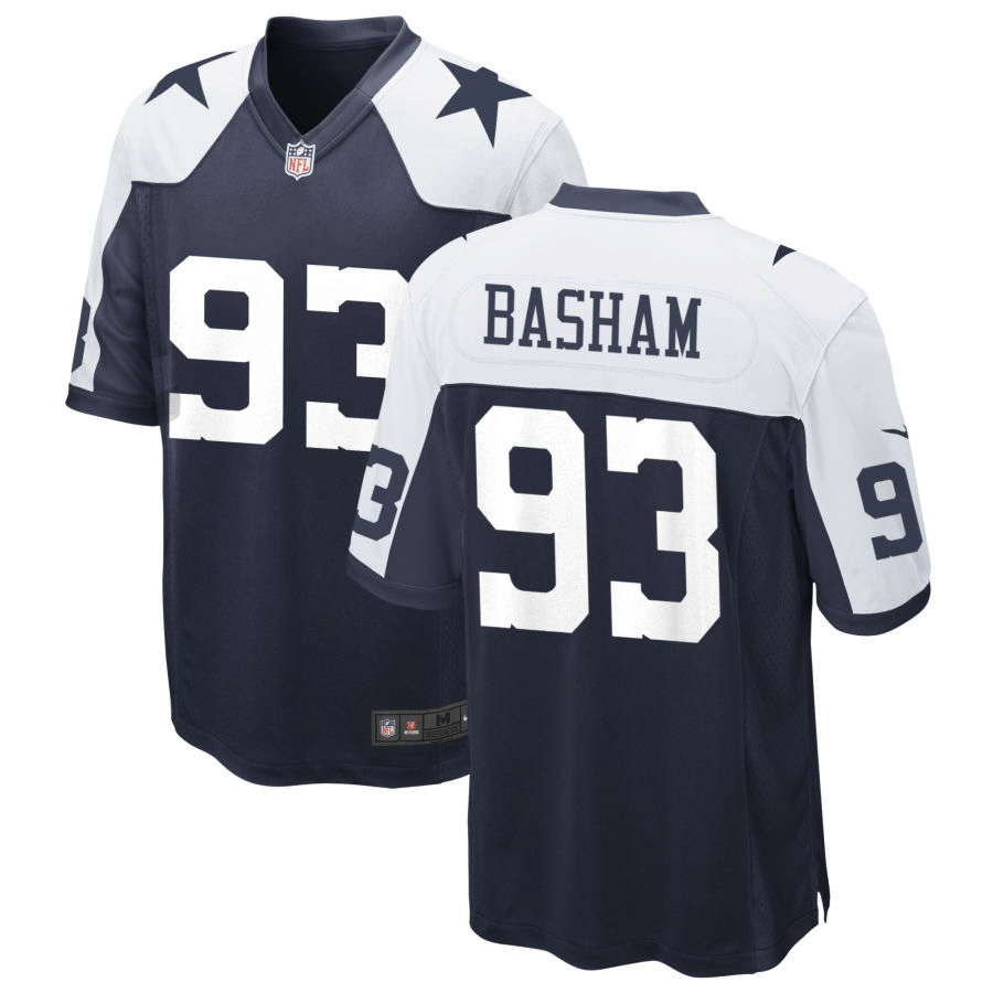 Tarell Basham Dallas Cowboys Alternate Navy Game Jersey