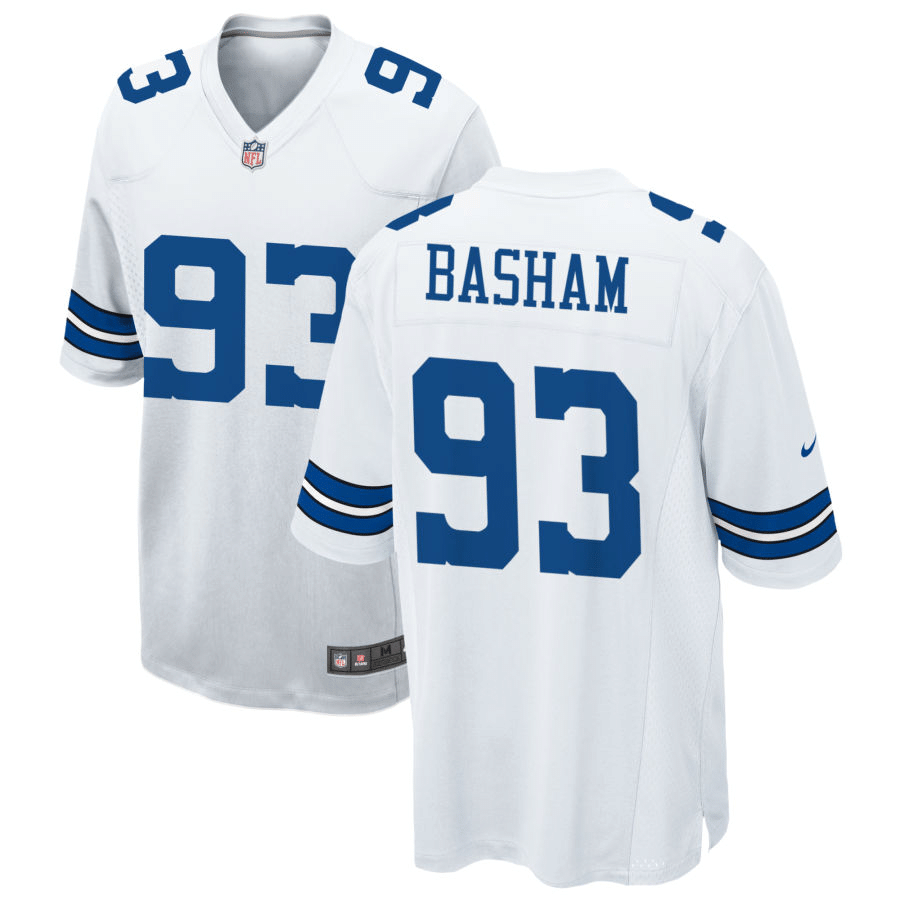 Tarell Basham Dallas Cowboys White Game Jersey