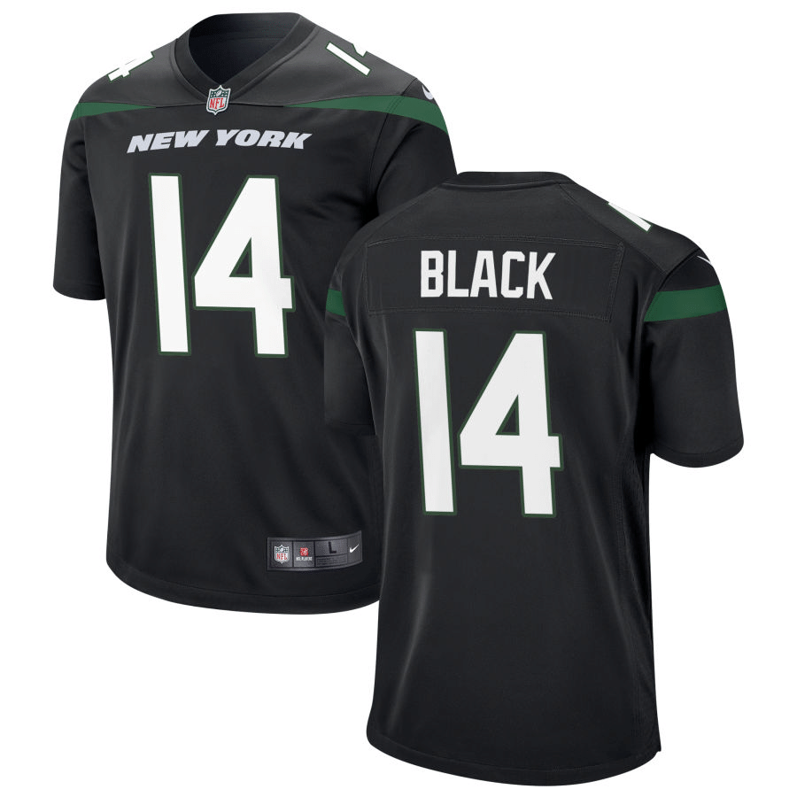 Tarik Black New York Jets Alternate Black Game Jersey