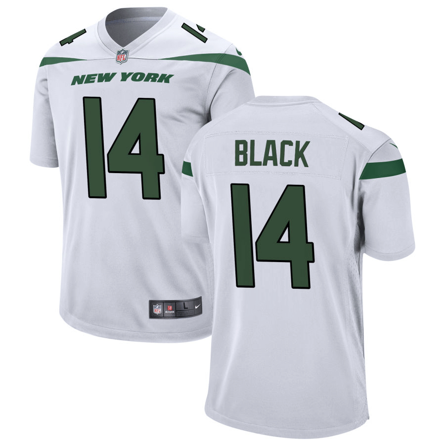 Tarik Black New York Jets White Game Jersey