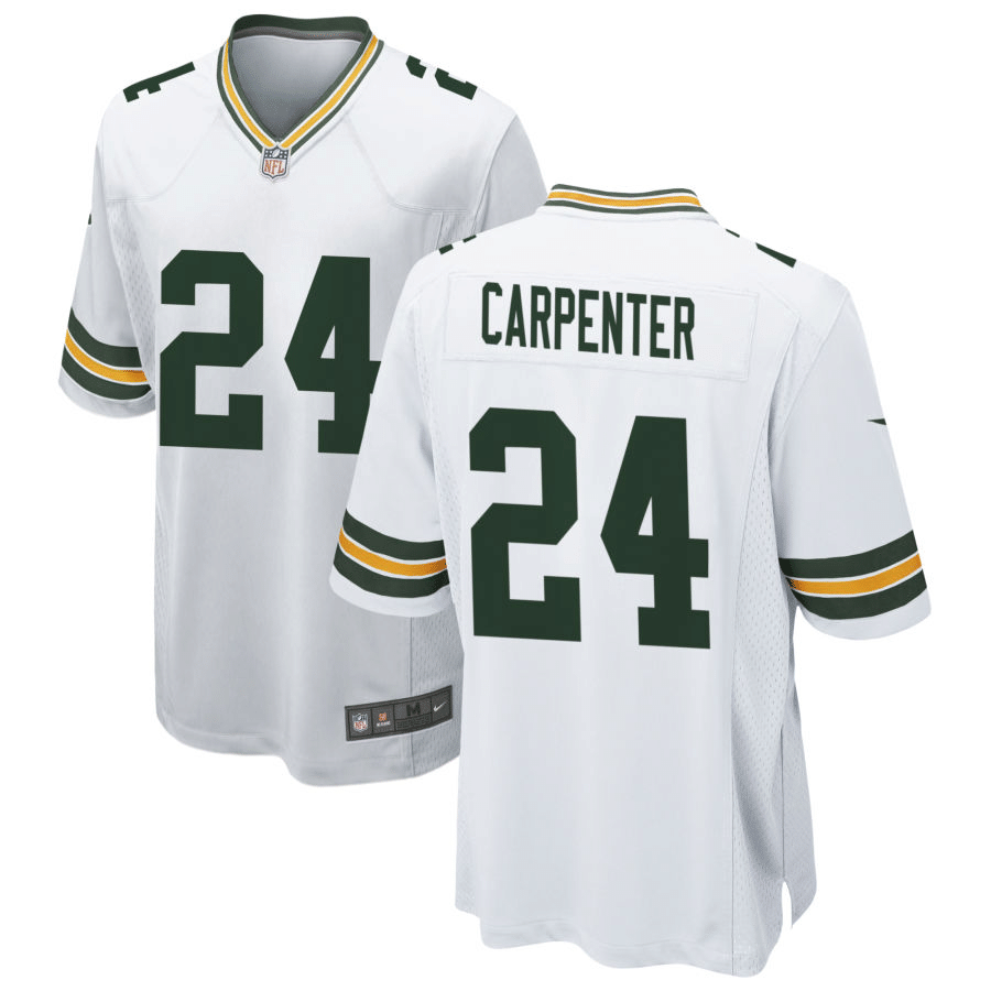 Tariq Carpenter Green Bay Packers White Game Jersey